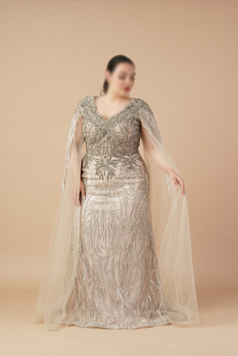 پیراهن ماکسی استین کلوش (کپی) - Image 4