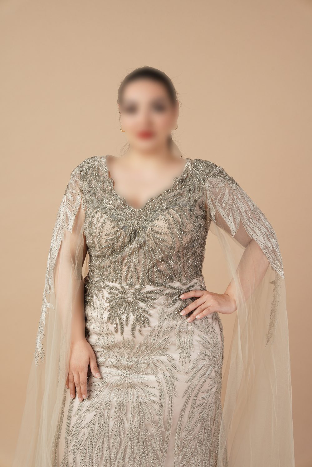 پیراهن ماکسی استین کلوش (کپی) - Image 3