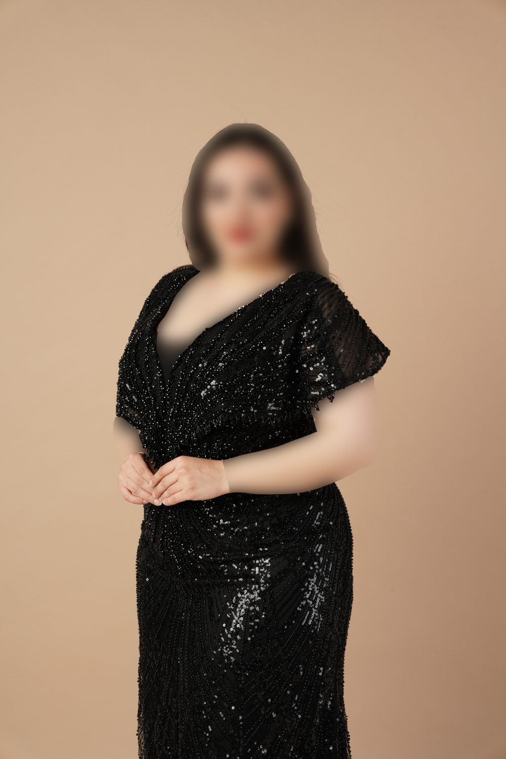 پیراهن  ماکسی یقه هفت عربی - Image 3