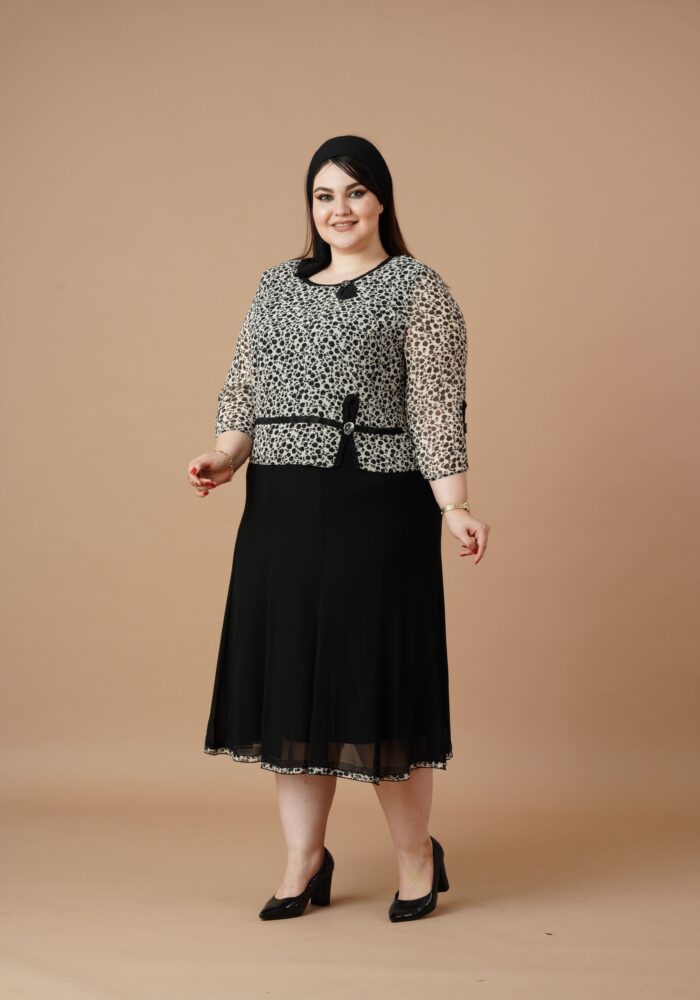 پیراهن حریر طرحدار