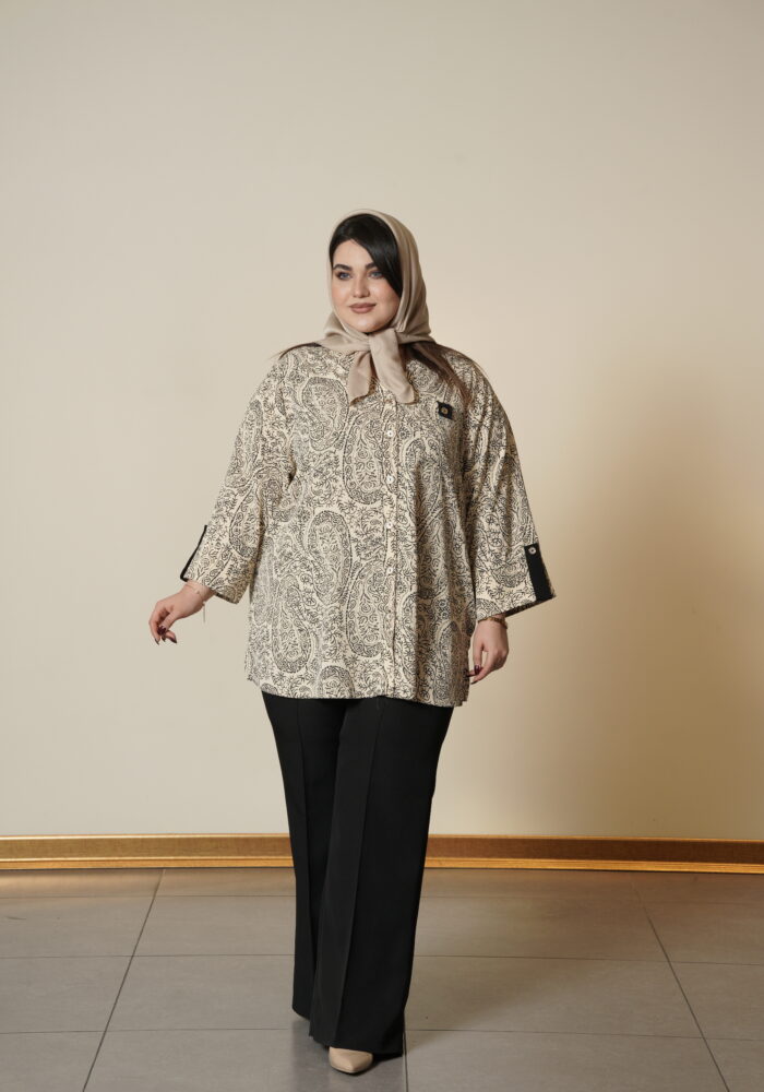 شومیز طرحدار الیزه ترک