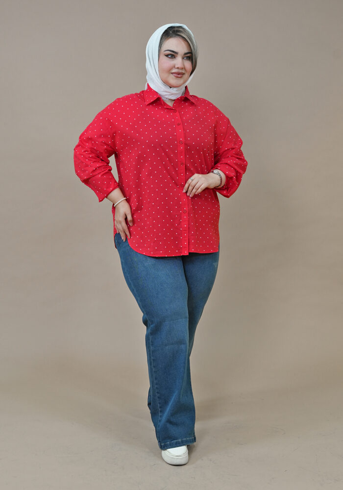 شومیز خالخالی